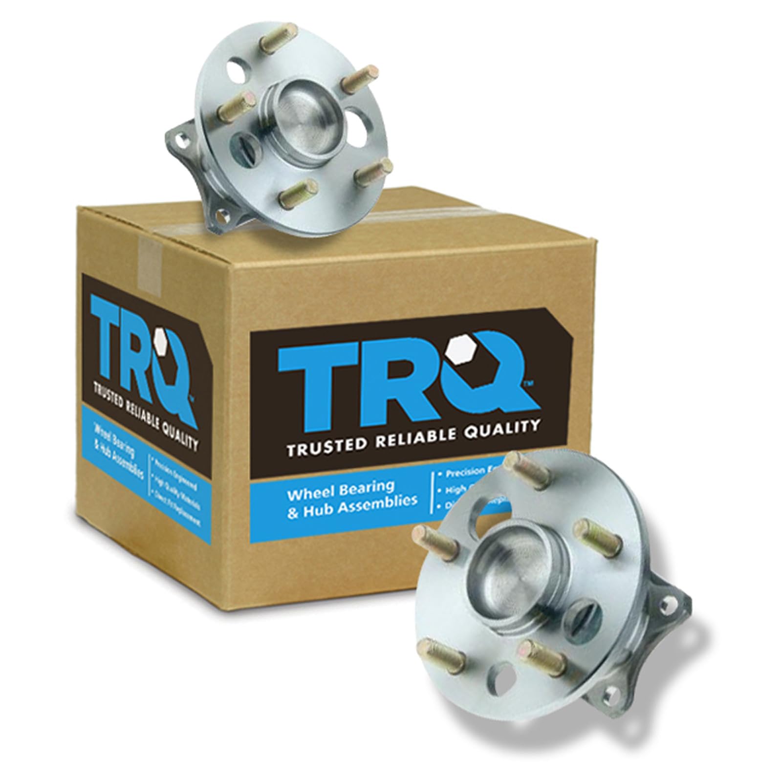 TRQ Rear Wheel Bearing and Hub Assembly Set 2 Piece