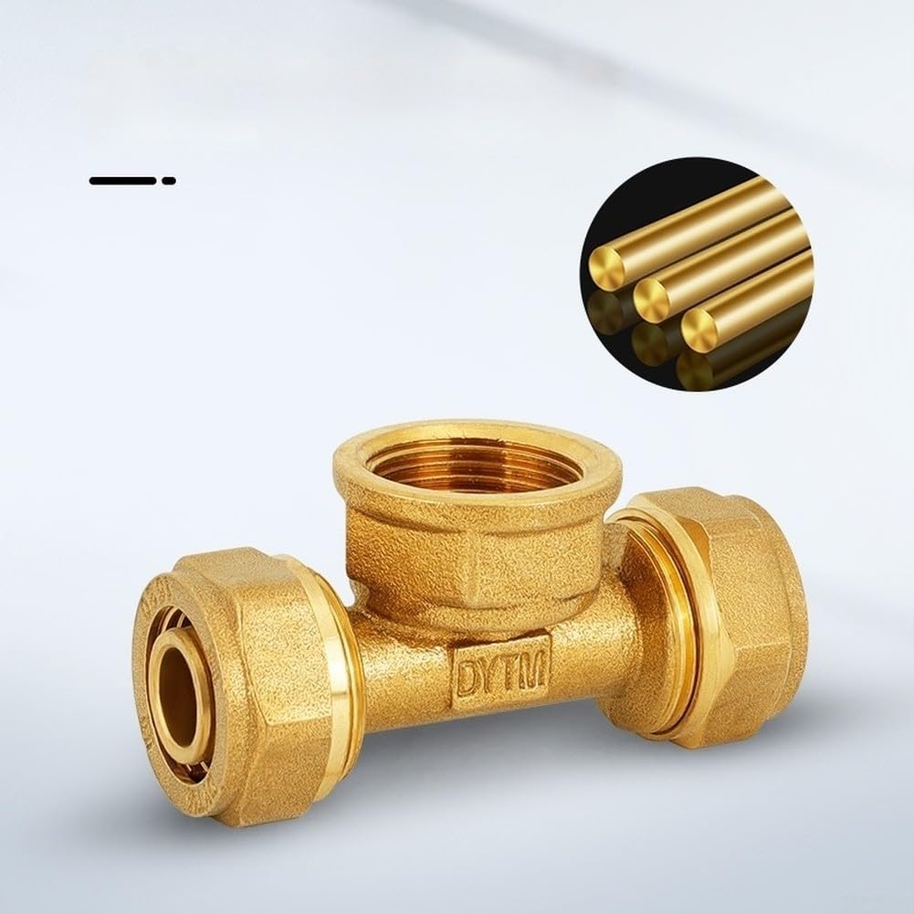 tee para latón Roscado Interior para pex 1216 1620 a 1/2 Pulgada(1216×1/2Electroplating)