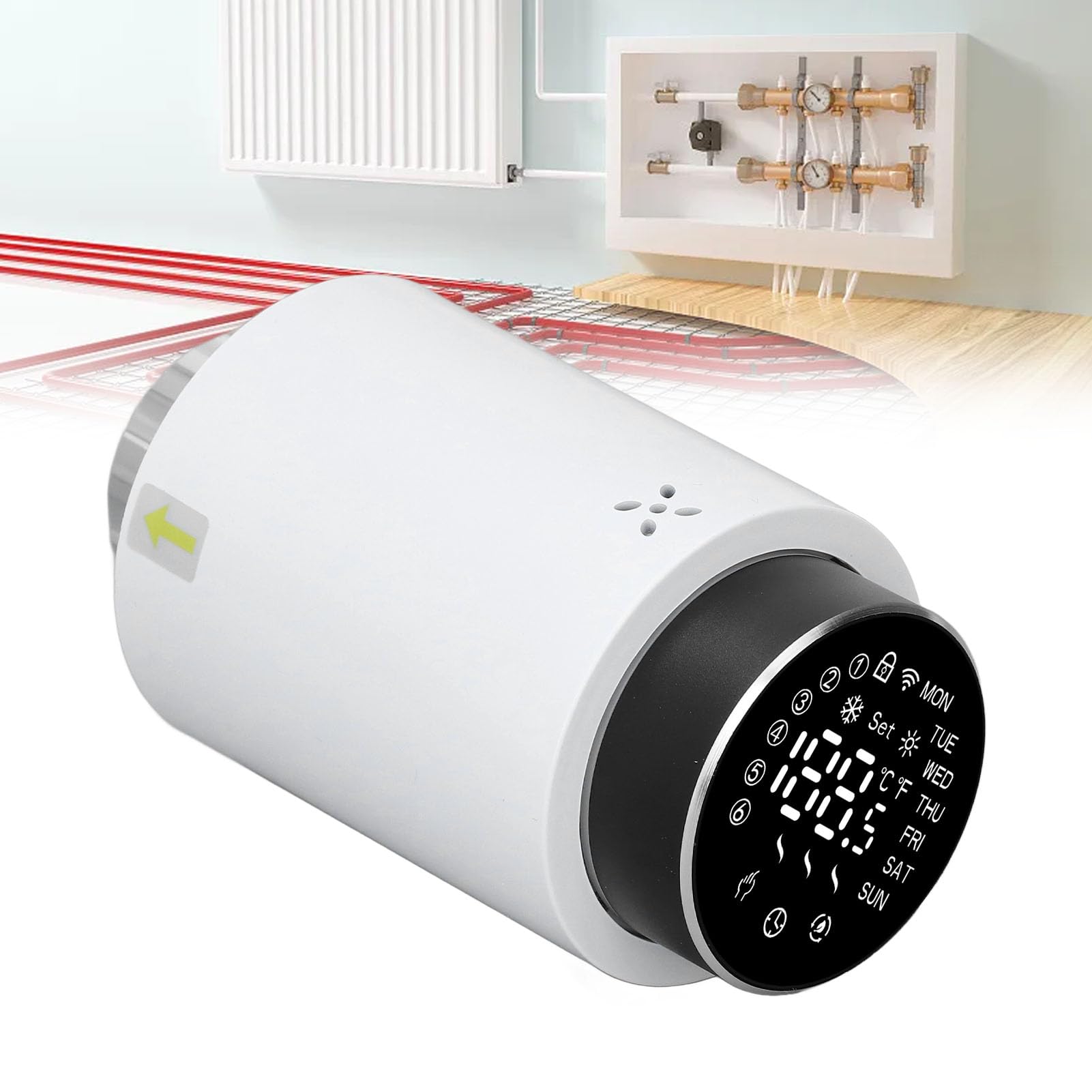 Naroote Termostatyczny Zawór Grzejnikowy, Inteligentne Sterowanie 5-45℃