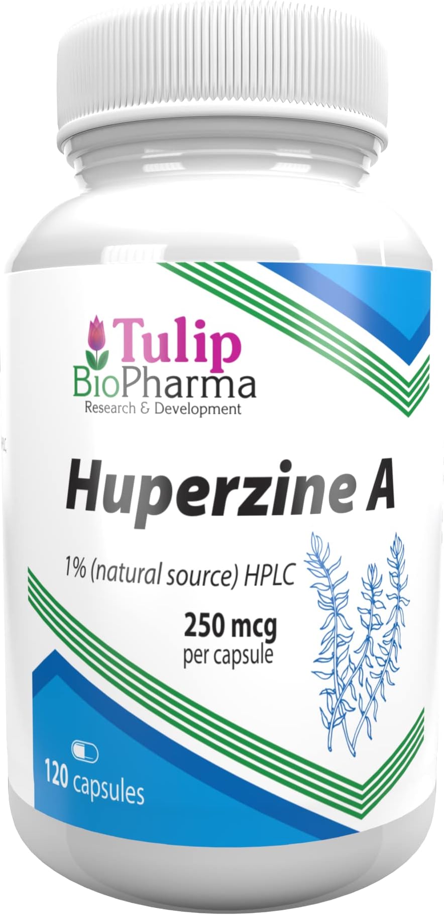 Huperzine A 250mcg 120 Capsules, 3rd Party lab Tested, High Strength Supplement
