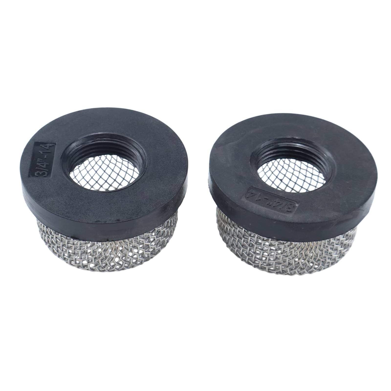2 filtri a rete metallica in acciaio inox 89621 compatibile con pompa aeratore Livewell Pump e Baitwell 3/4" - 14 filettatura femmina