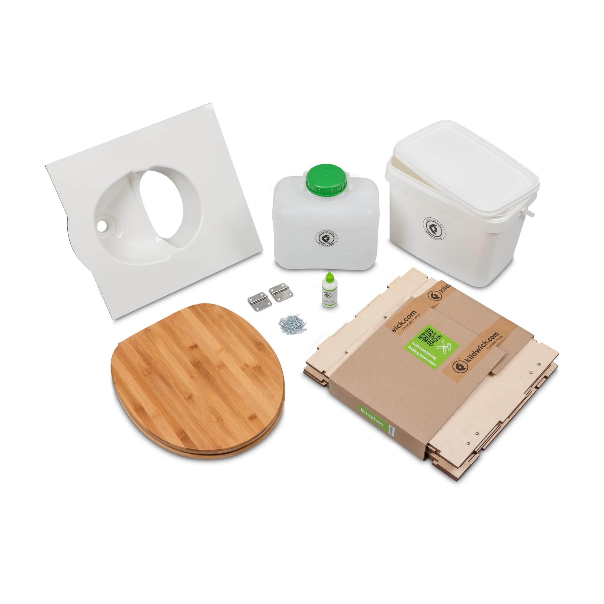 Kildwick EasyLoo Bausatz Trockentrenntoilette - Campingtoilette, Gartentoilette, robust