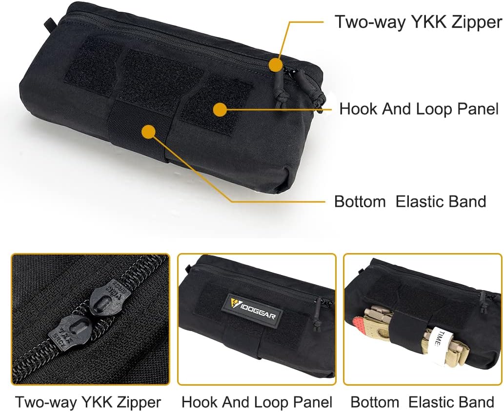 IDOGEAR Tactical Drop Pouch with Hook and Loop for JPC CPC AVS Vest Utility Tool Pouch Fanny Pack