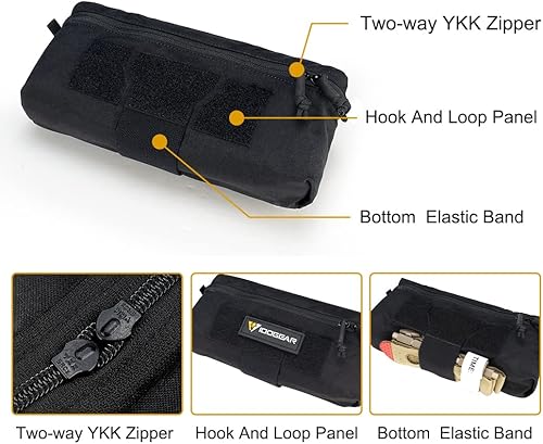 Miniatura 3 de IDOGEAR Bolsa táctica con gancho y bucle para JPC CPC AVS chaleco de herramientas de utilidad riñonera