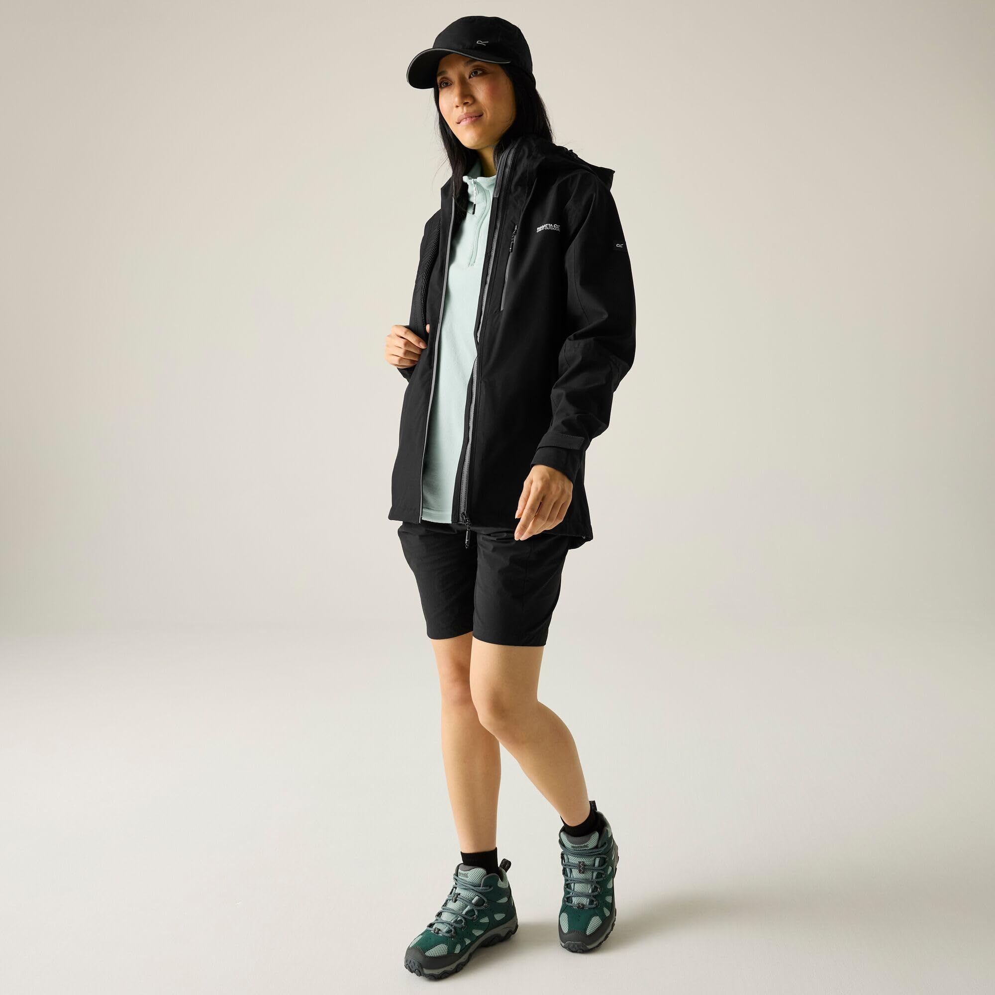 Regatta Ladies Birchdale Waterproof Durable Hooded Jacket Coat Giacca Impermeabile Donna