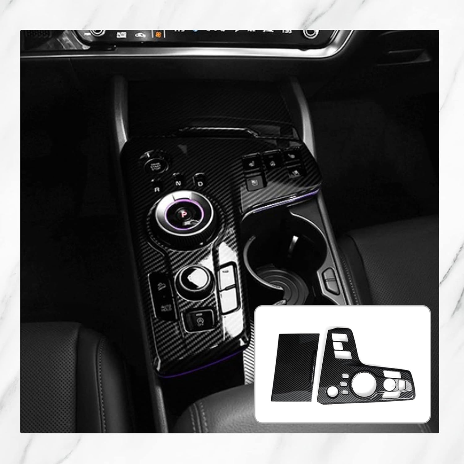 Elevate Your Ride: CDEFG Carbon Fibre Centre Console Wrap for Kia Sportage NQ5 (2022-2024) - A Must-Have Interior Upgrade!