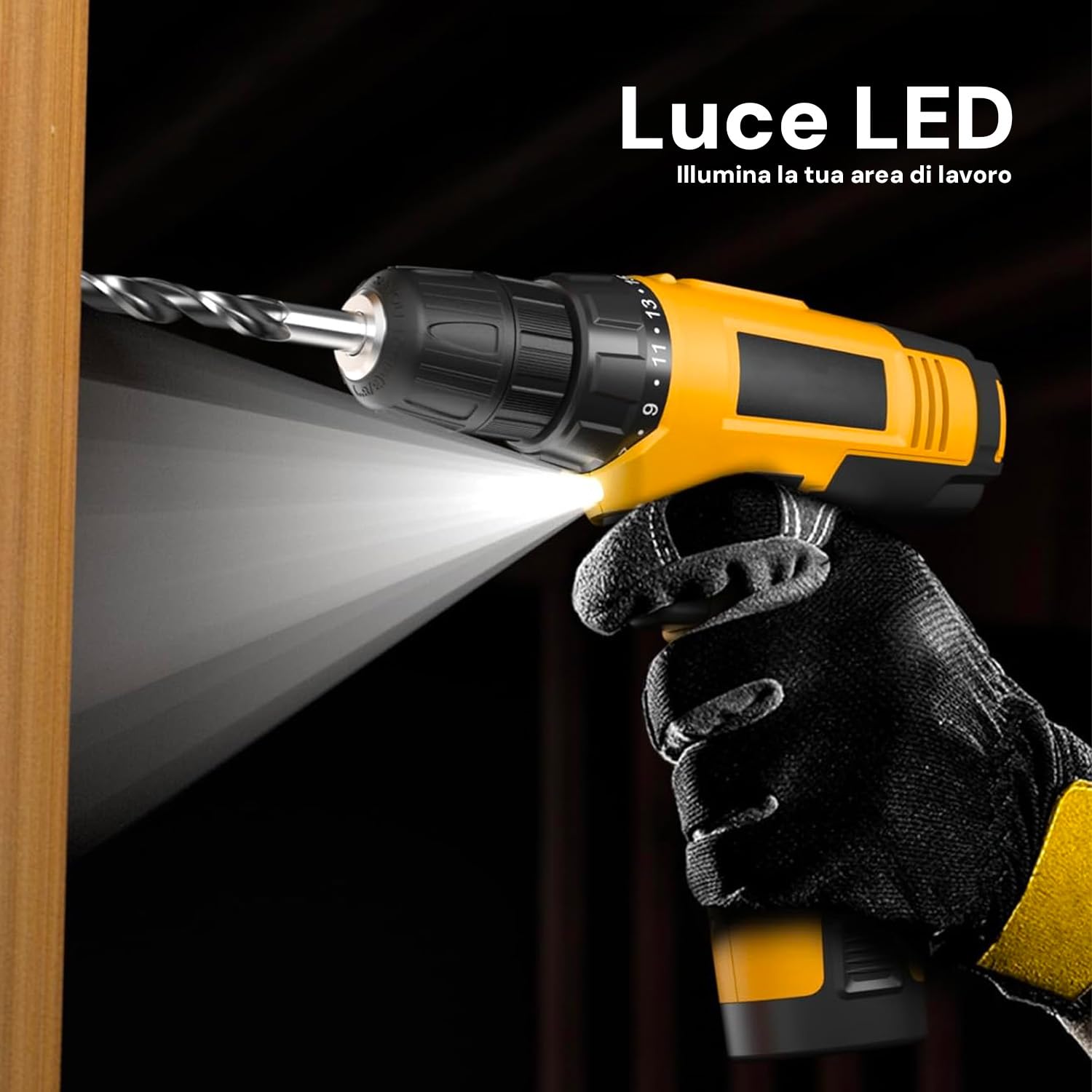 Avilia Taladro a batería de 12 V con 65 herramientas – Maletín con destornillador y cargador, ideal para profesionales y aficionados