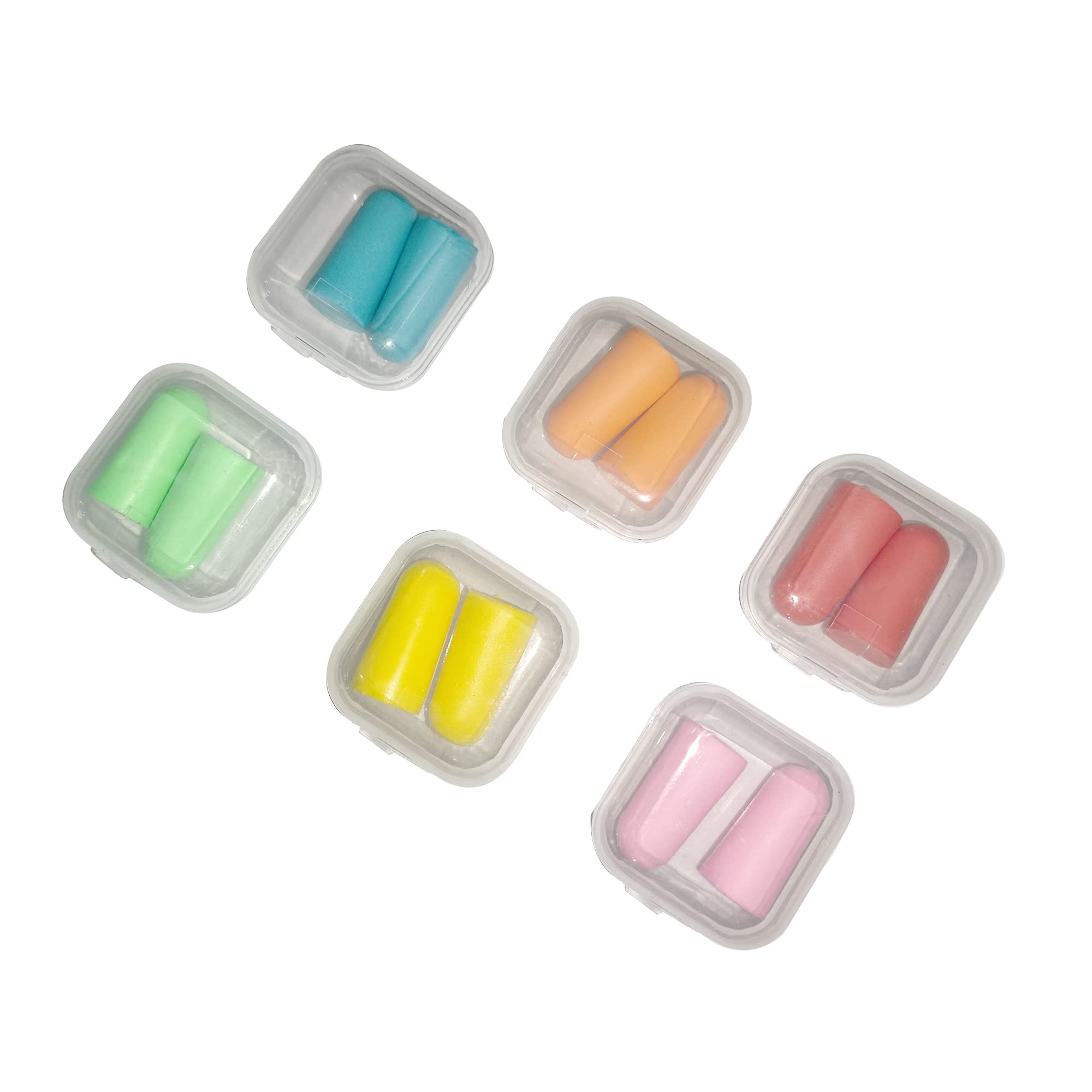 Generic 2 Pair Travel Sleep Noise Prevention Earplugs Plug Noise Reduction For Outdoor Sleeping Soft Foam Ear Plugs Random Color-image-38