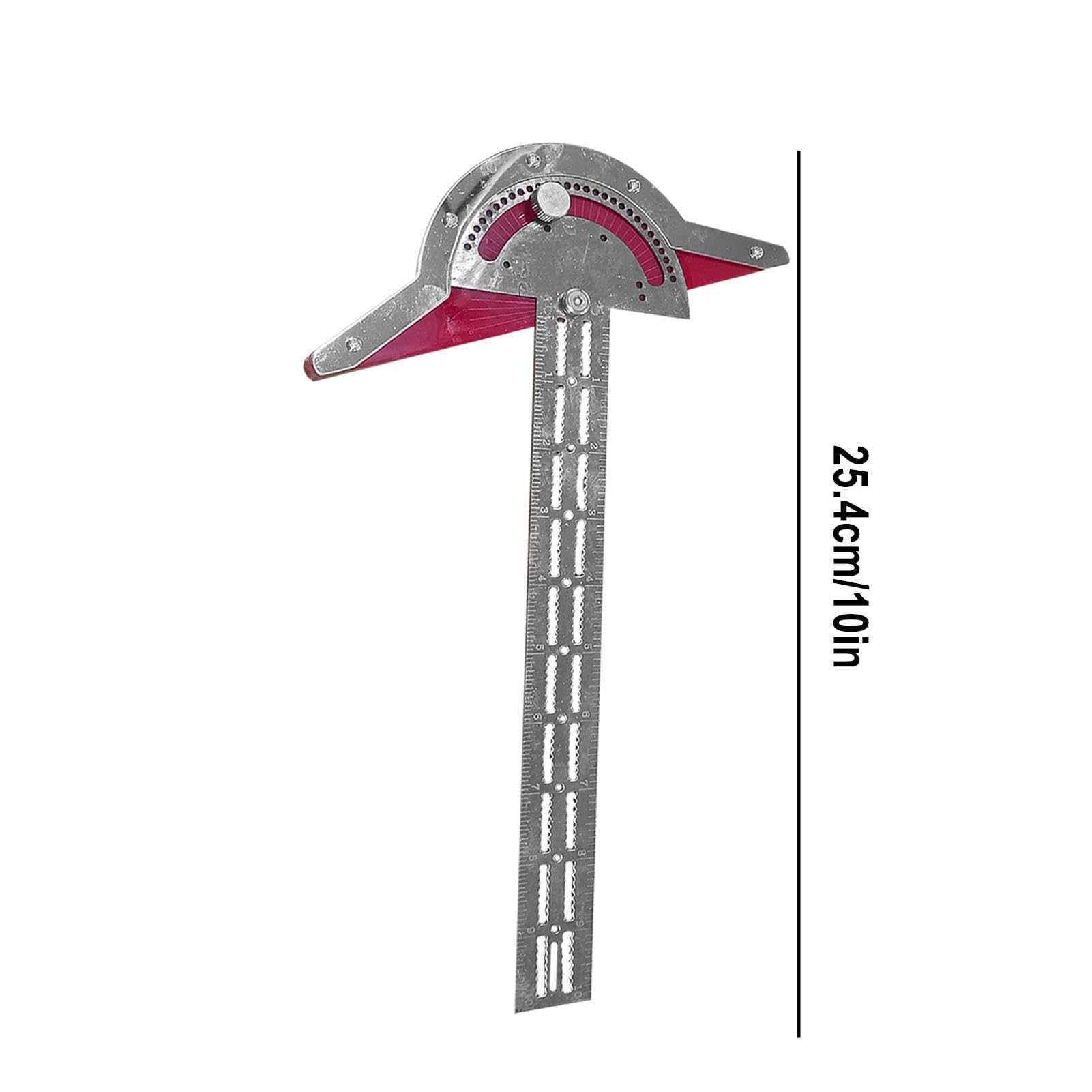 Règle D'angle Ajustable Pour Menuisier - Acier Inoxydable, Graduation Pouces/métrique, Précision De Mesure