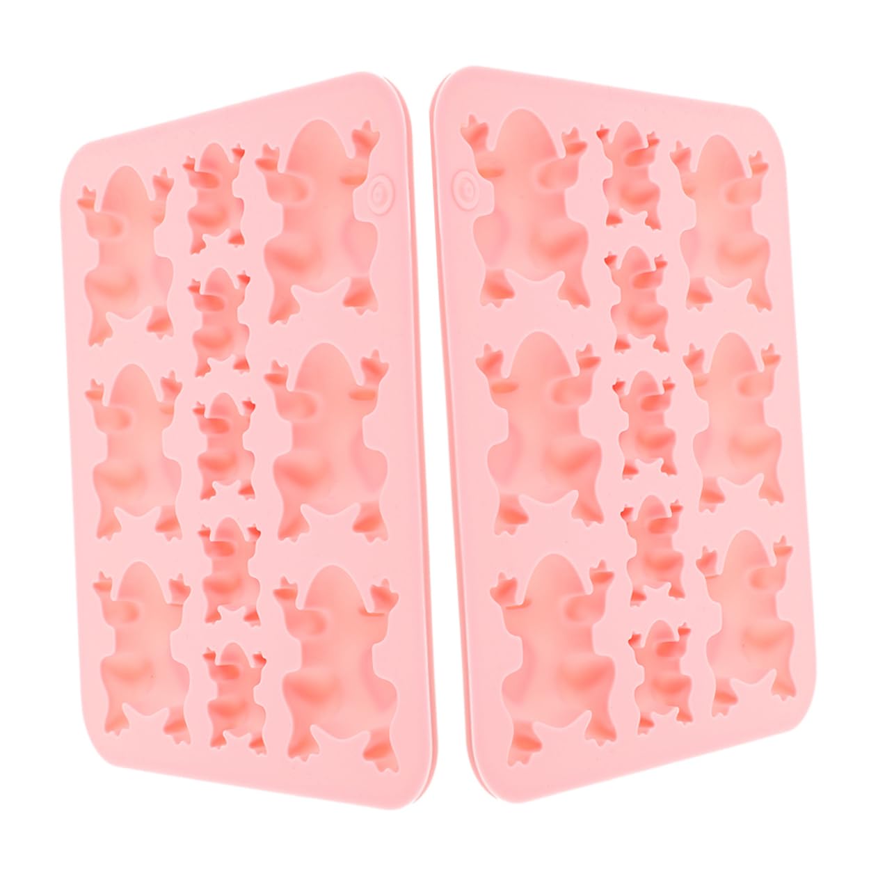 Uonlytech 5 Ensembles Moule En Silicone Grenouille Moule A Gateau Décoration Grenouille À Bonbons le À Chocolat Chocolat Gel De Silice Rose 2 Pièces * 5