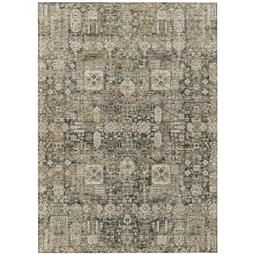 Tapete decorativo rectangular 3 x 5 pies color café