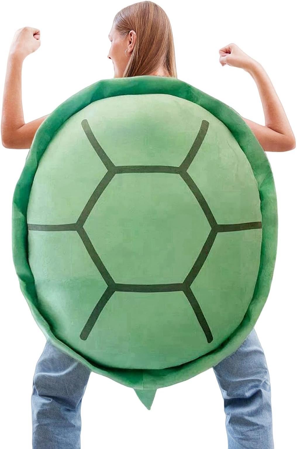 SrutirboSrutirbo Wearable Turtle Shell Pillows-Big Turtle Plush Pillow,Turtle Shell Stuffed Animal Pillow, Birthday Gifts for Adult Kids (Green, 40 in)