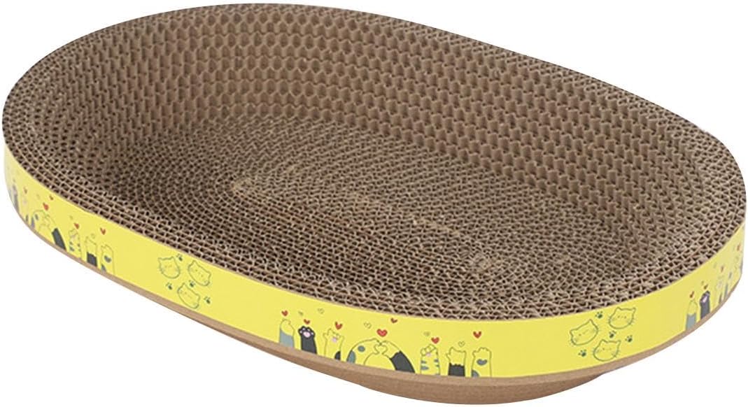 MagiDeal Bowl Shaped Cat Scratcher Cardboard Cat Scratcher Pad Nest Thicken Furniture Protector Cat Scratching Bed for Kitty Accessories Kitten, XL