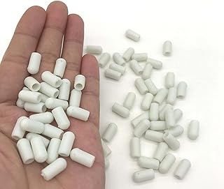 Furniture Plastic Foot Cover Cargo Hook Hose Cap Circular Small Pipe Cover Storage Rack Cargo Hook Protective Cover(4MM, White, 50)