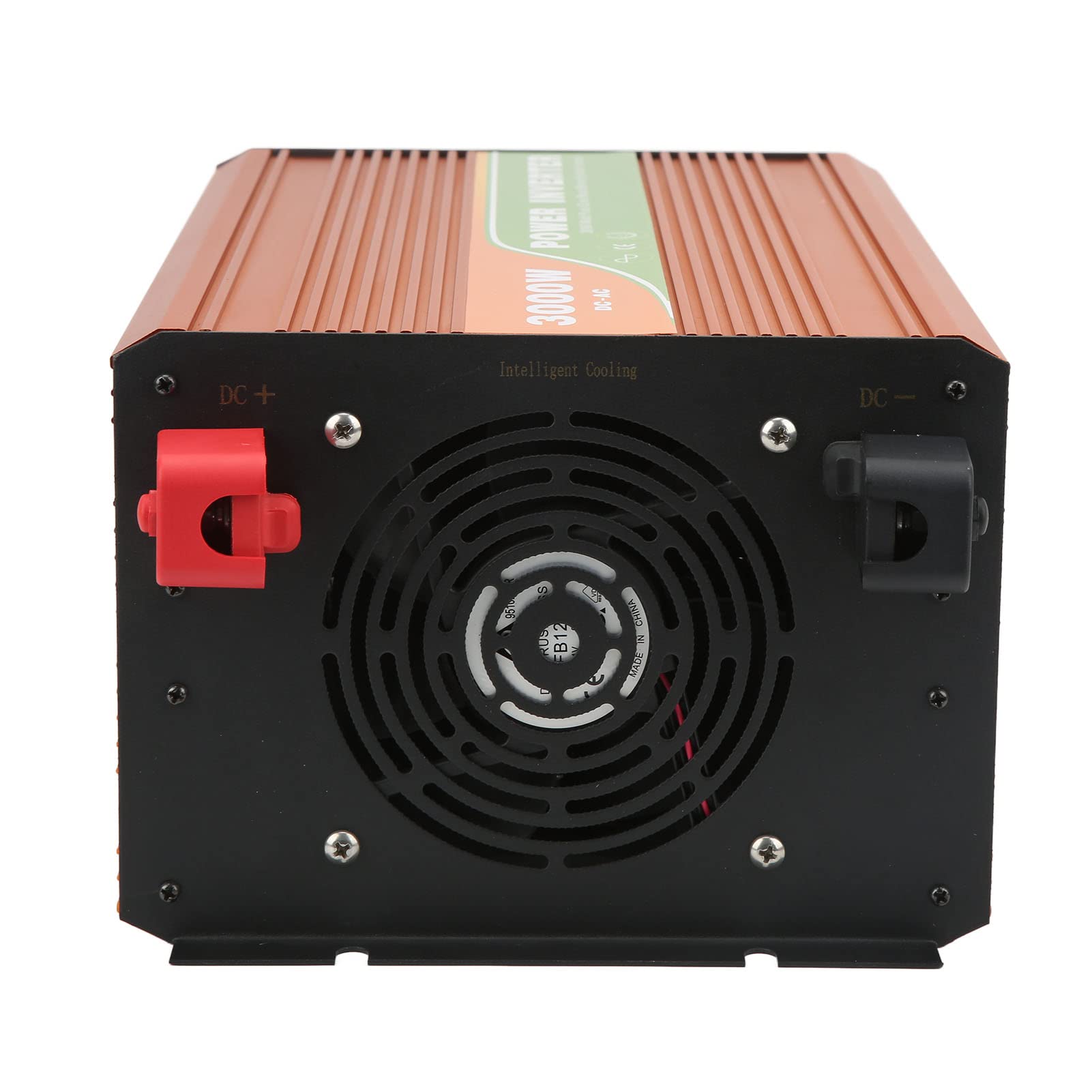 Changor Inverter di Potenza a Onda Sinusoidale Pura da 3000 W Design Compatto Uscita Ad Alta Efficienza per Barche e Pannelli Solari Lega di Alluminio (CC 12 V)