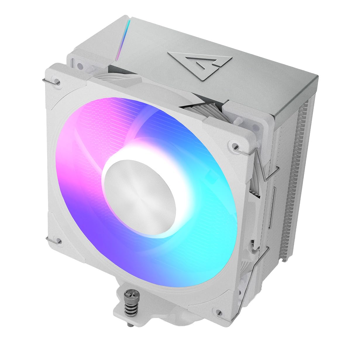 MODECOM Volcano 0C T721 ARGB - Raffreddatore ad aria CPU bianco | Potente processore con ventola PWM silenziosa | Fan PC & CPU Cooler efficiente per computer da gioco | Include pasta termica