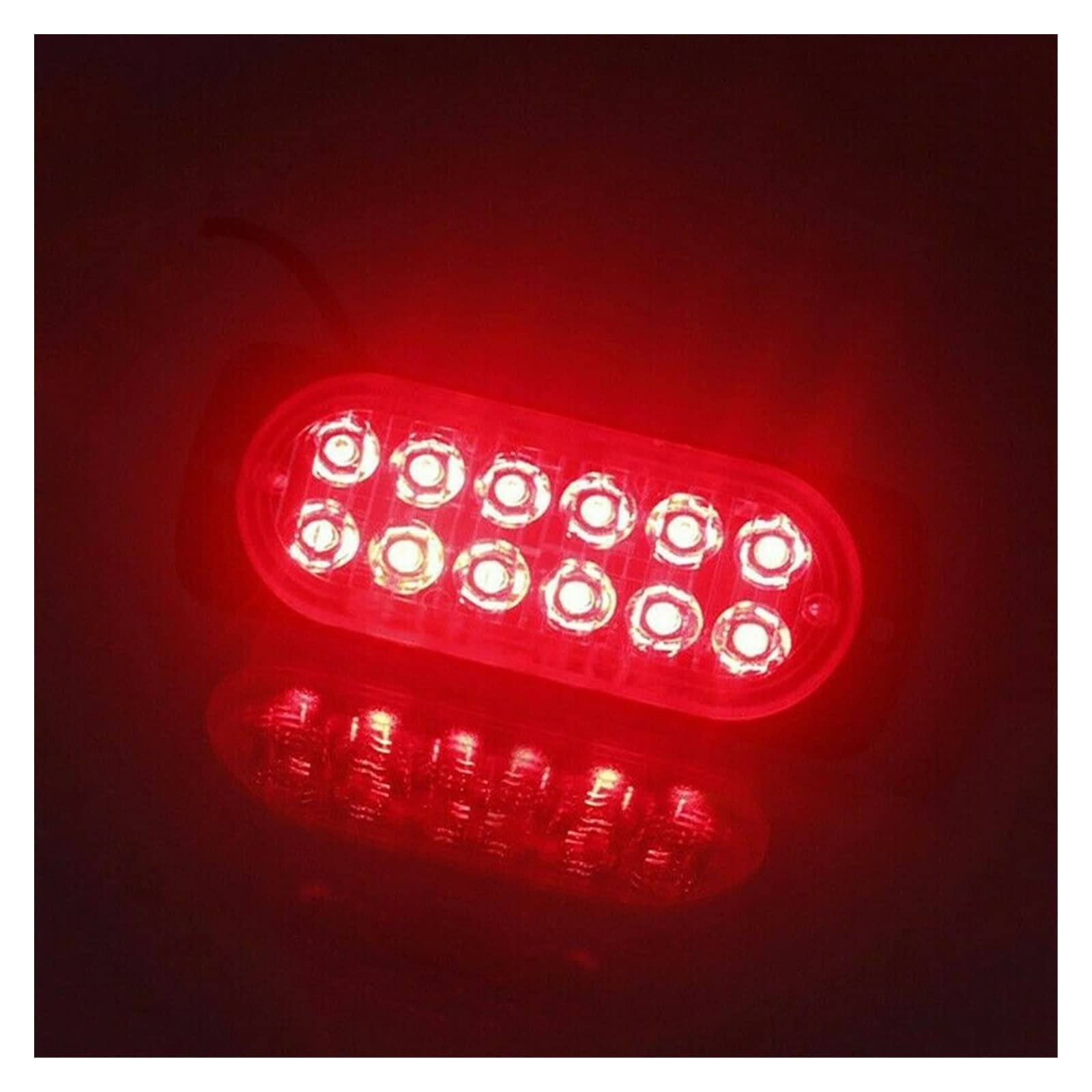Blocchi luci antinebbia Off-road Car Trailer Camion Sicurezza Urgente Nebbia Di Lavoro Lampada A Luce Rossa DC 12V ~ 24V - Luce Urgente Dissipazione Rapida Del Calore
