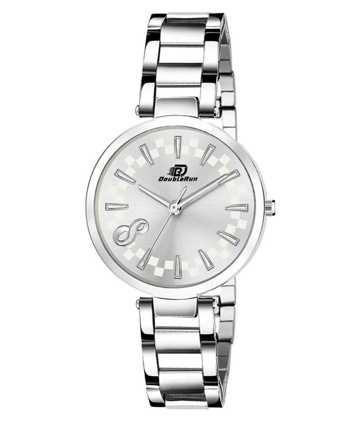 DOUBLERUN Silver Dail Stainless Steel Belt Analogue Watch for Women NL24 (B08SQGJS6N) Amazon Price History, Amazon Price Tracker