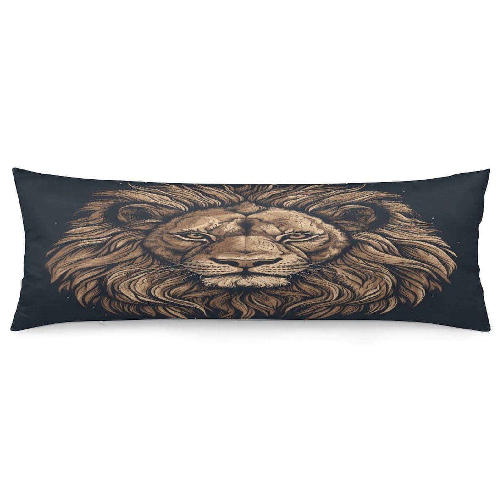 Cartoon Lion Throw Pillow Cover Soft Pillow Case Decorative Lumbar Pillow Cover Cozy Throw Pillowcase Polyester Rectangular Cushion Case Decor for Couch Sofa Bed