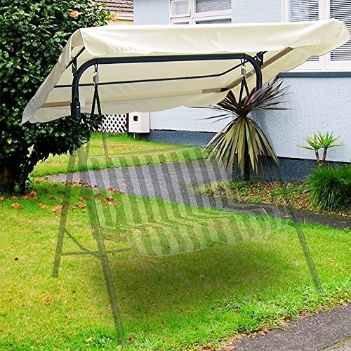 Yescom 64"X47" Deluxe Outdoor Swing Canopy Replacement Uv30+ 180Gsm Porch Top Cover For Patio Yard Seat #TOP7