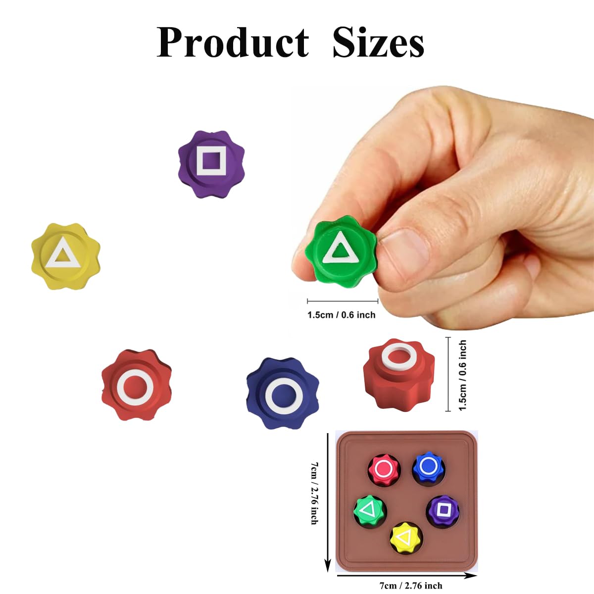 CARETHYS Gonggi Traditional Korean Tossing Game Gonggi Squid Tossing, Hand Eye Coordination Toy,5PCS Stone Catching Game