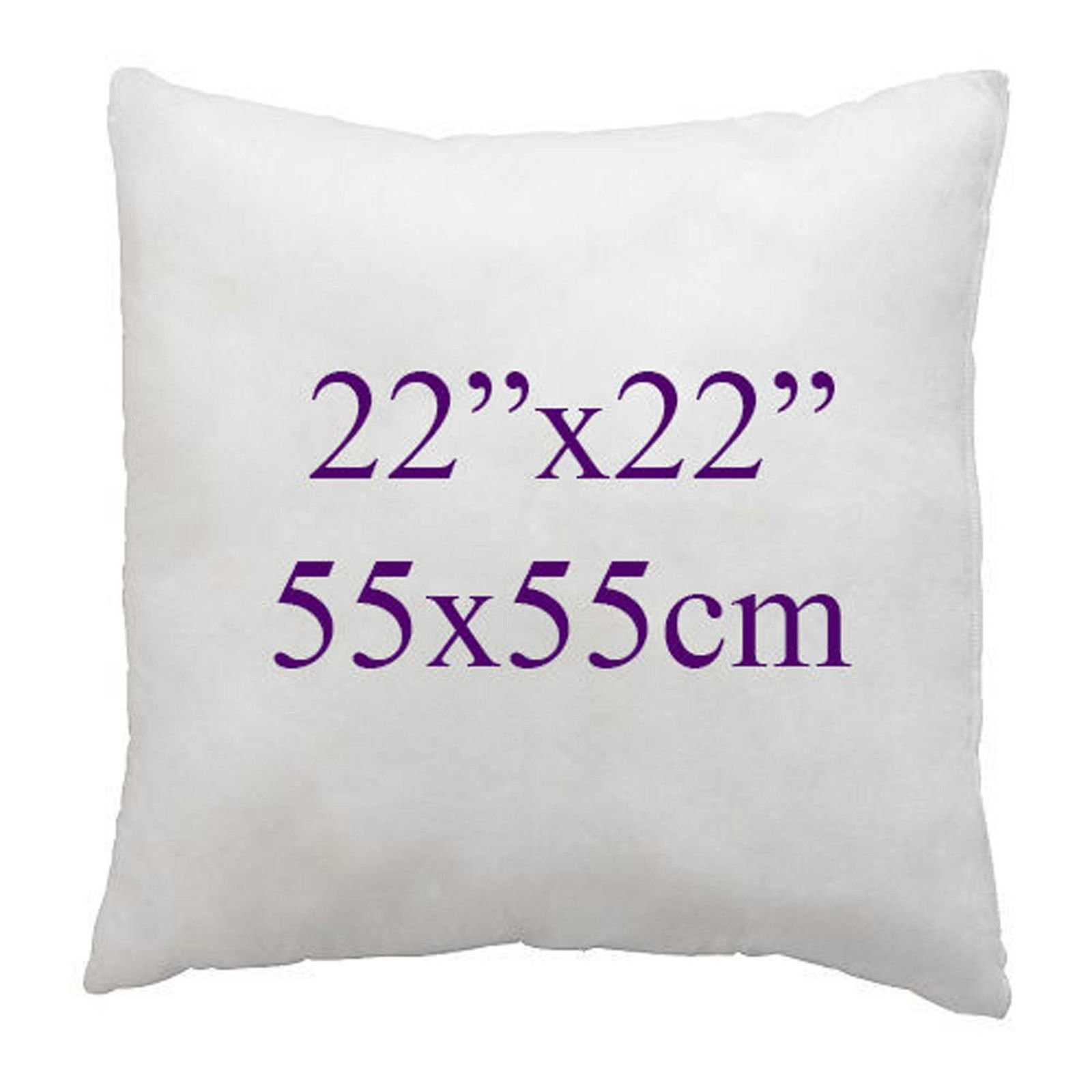 Extra Soft White Duck Feather & Down Cushion Pads,Inners, Inserts, Fillers,100% Cotton Down Proof Cover, Anti Allergenic, Machine Washable, Double Stitched Seams,16" 18" 20" 22" (22x22", Pack of 3)