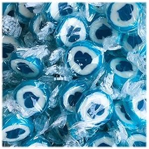 JuniorToys Heart Wedding Favour Rocks Sweets – Handgemaakt snoep (blauw/wit 500 g)