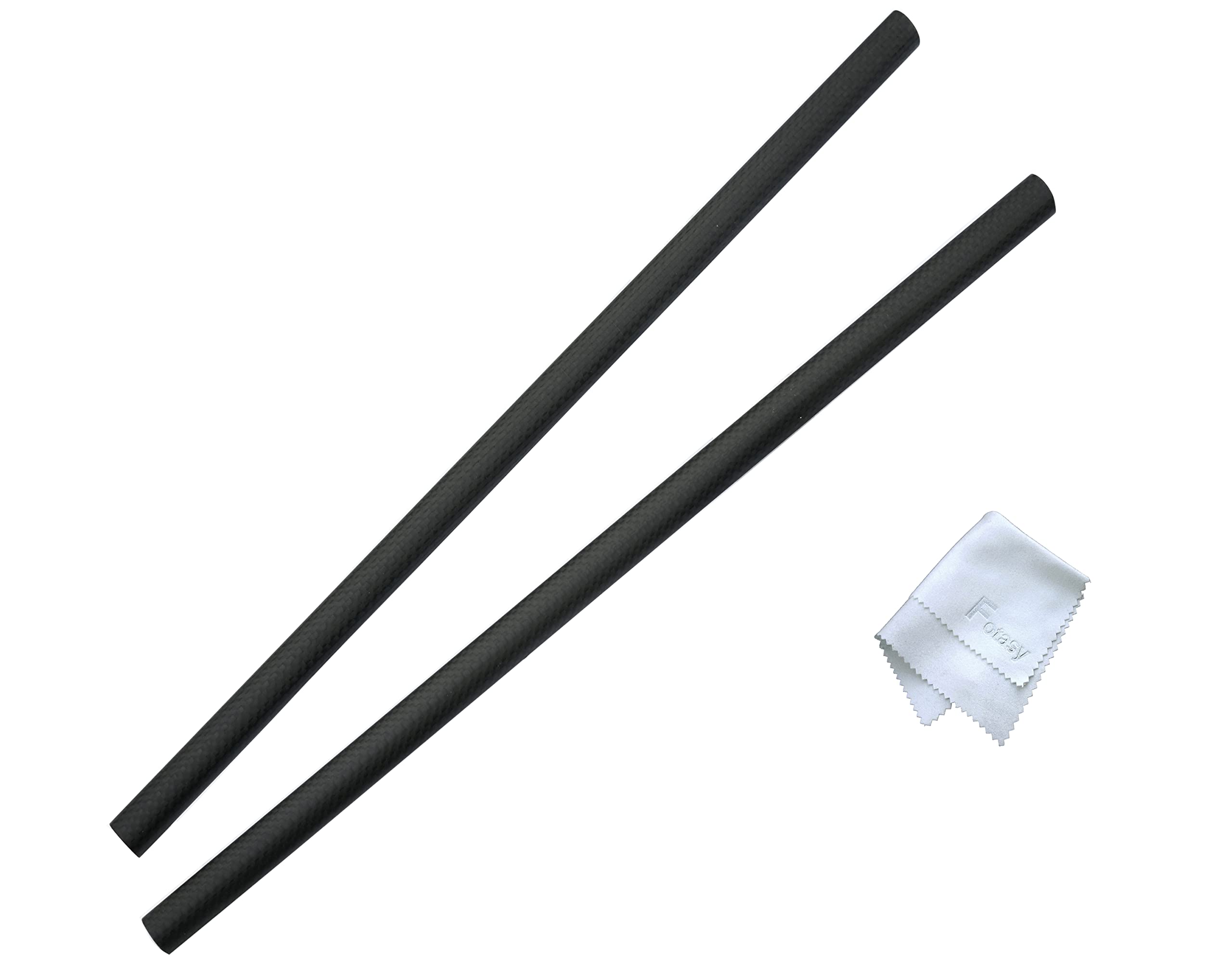 Fotasy 30cm (11.8 Inch ) Carbon Fiber 15mm Rods for 15mm Rail Rod Support Systems, fits 15mm Mattebox, Follow Focus Shoulder Pads Rod Monitor Mount Rod Clamp Base ( 2 Pcs)