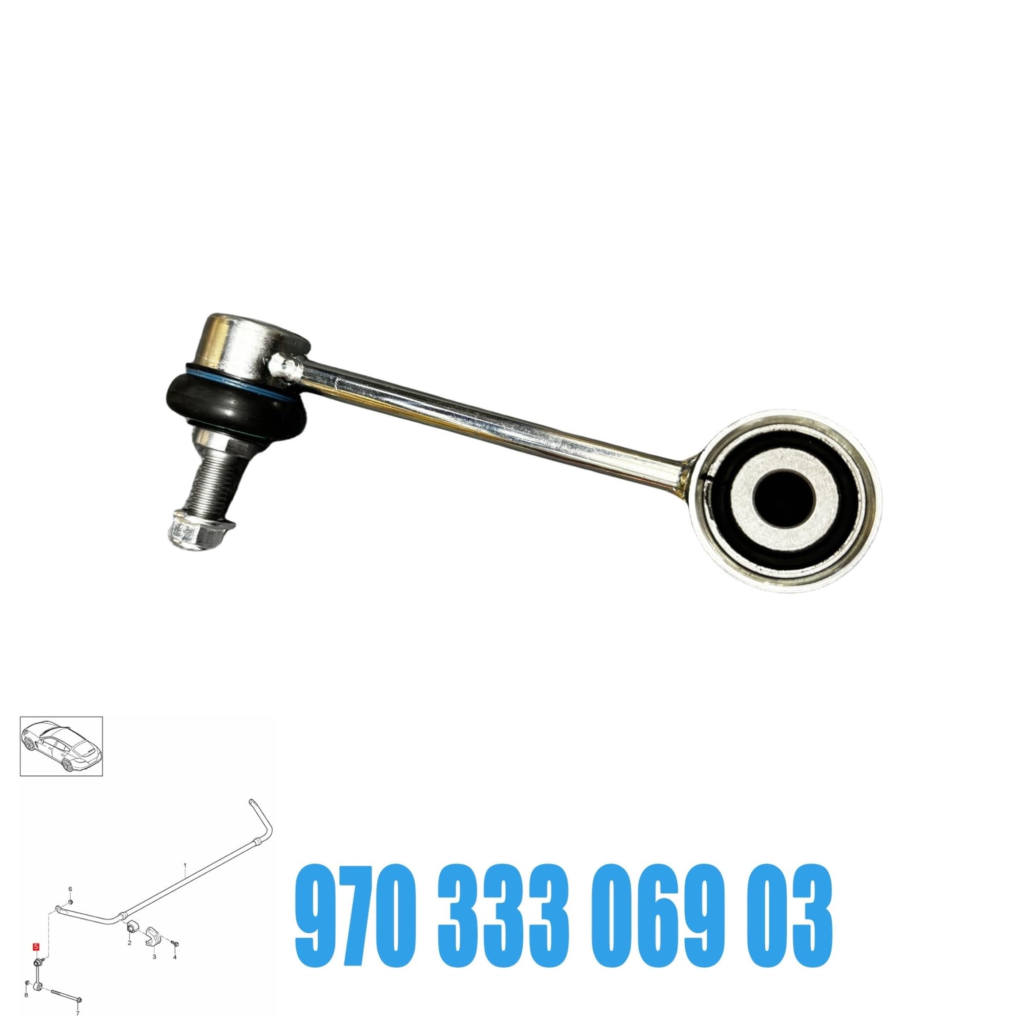zestaw stabilizatora Zestaw łączników stabilizatora tylnego zawieszenia samochodu 97033306903 97033306905 pasujący do Porsche Panamera 970 2010-2016. Stabilizatory Poprzeczne(2pcs)