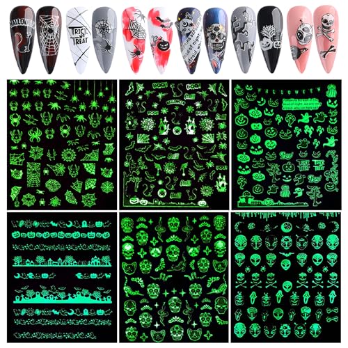 Halloween Fensteraufkleber Set - 6 Geister-Motive Für Partydeko