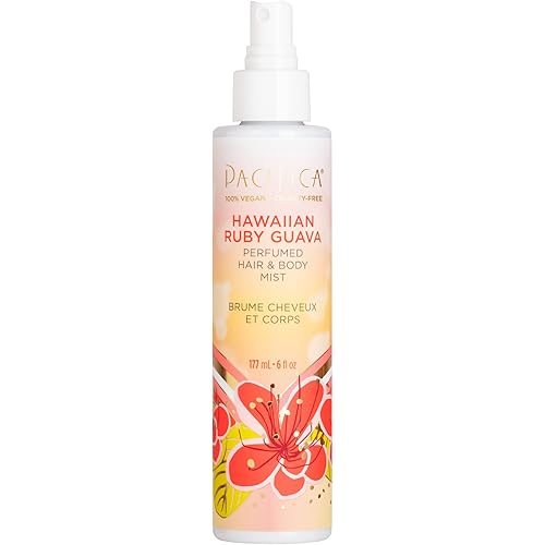 Pacifica Beauty Perfumed Hair & Body Mist, Hawaiian Ruby Guava, 6 Fl Oz (1 Count)