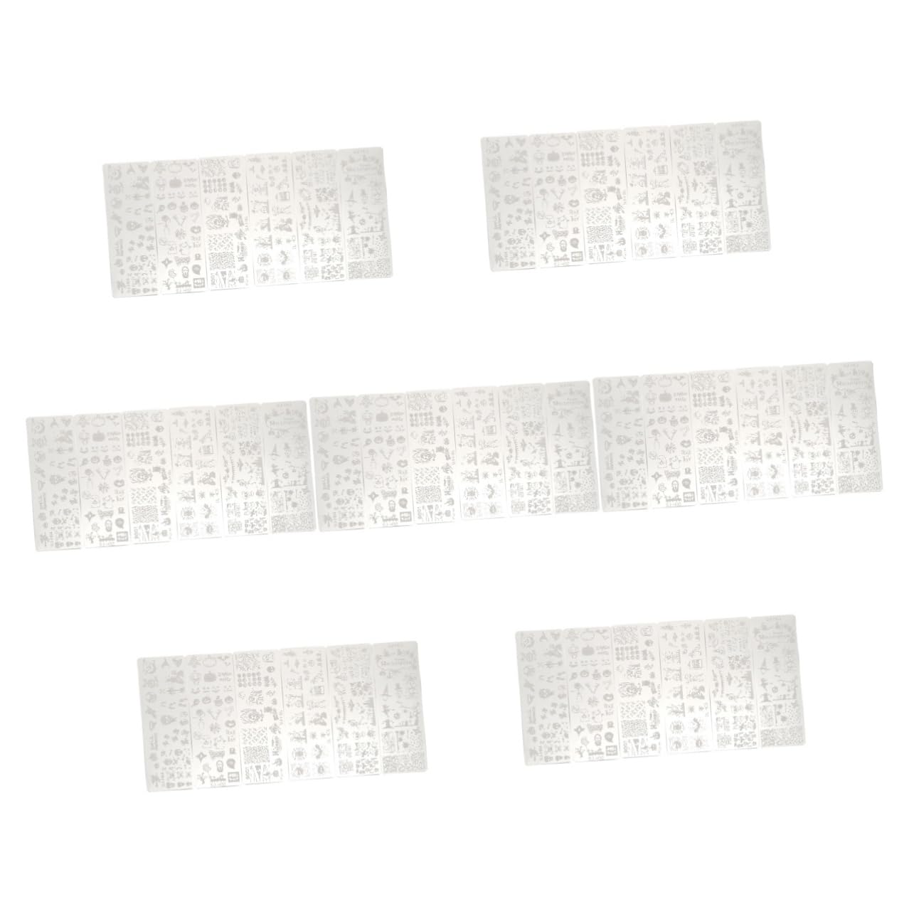 Ipetboom 42piezas Plantillas De Estampado De Uñas De Halloween De Placas De De Uñas De Inoxidable Para Decoraciones De Manicura Fáciles y
