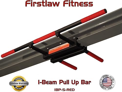 Miniatura 4 de Firstlaw Fitness - Límite de peso de 600 libras - Barra de dominadas I-Beam - Cinta de agarre de barra larga recta fabricada en los Estados Unidos