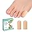 Welnove Gel Toe Cap and Protector - Silicone Toe Covers - Toe Cushions for Pain Relief, Missing or Ingrown Toenails, Corns, Calluses, Blisters (8 Small, Beige)