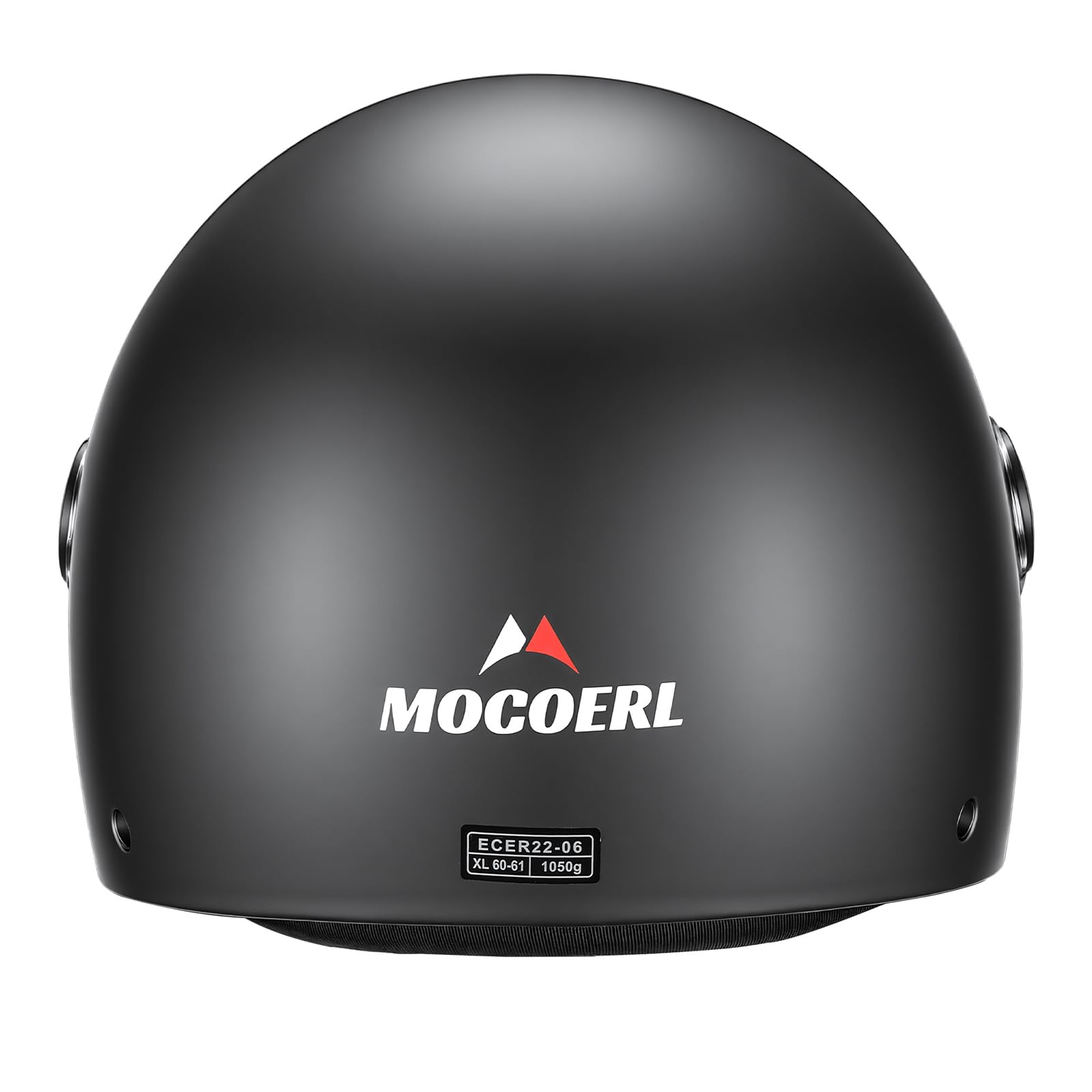 Casco da moto jet per adulti, visiera trasparente, casco da moto per uomo e donna per cruiser, bobber e chopper, omologato ECE2206, casco retrò 3/4