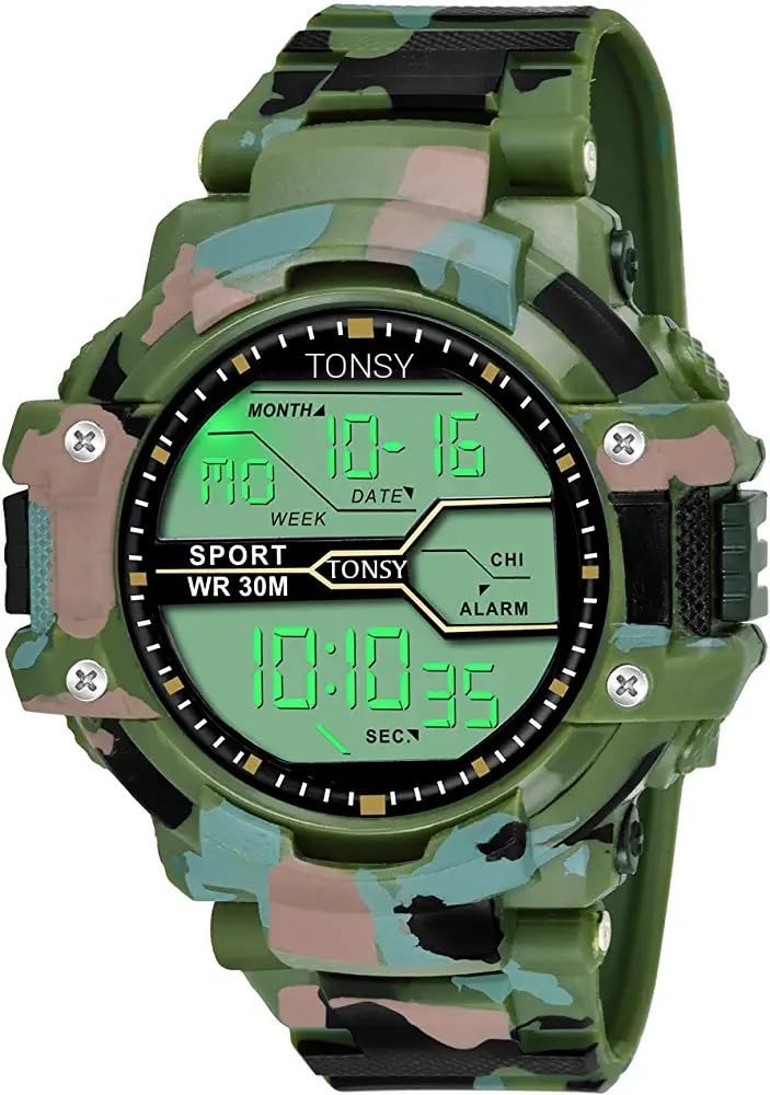 TONSY Multifunction Digital Boys Military Sports Watches for Men Kids Digital Watch for Boys 7-8 Years Running Gym Gift Watch (B08HSQHB9M) Amazon Price History, Amazon Price Tracker