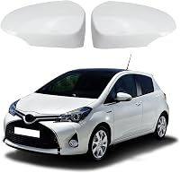 ConBlom Autó Tükör Sapka Toyota Yaris 2012-2019 Fehér Oldaltükör Fedél Pár - Weiß 1