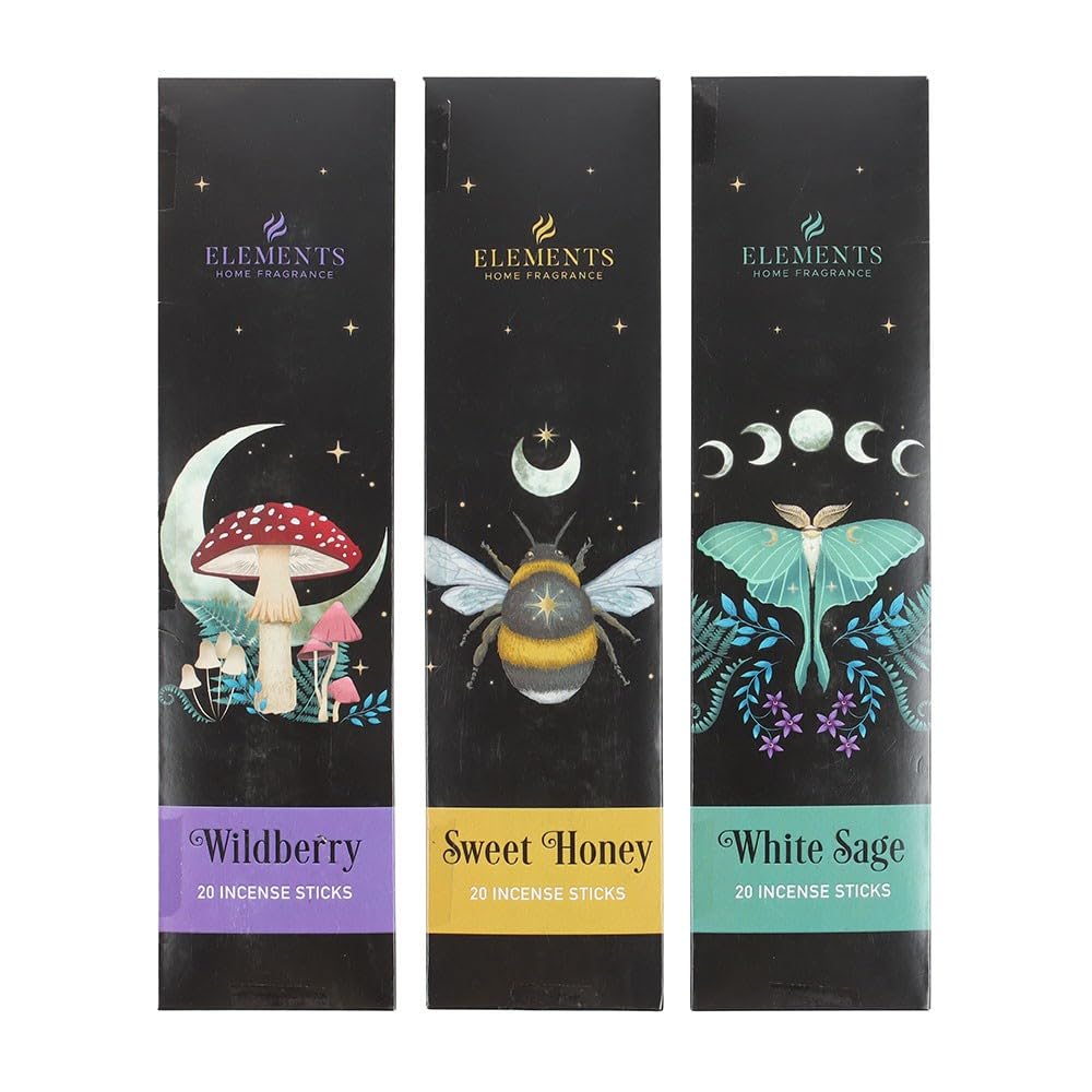 Gothic Homeware Set Of 3 Dark Forest Incense Stick Packs