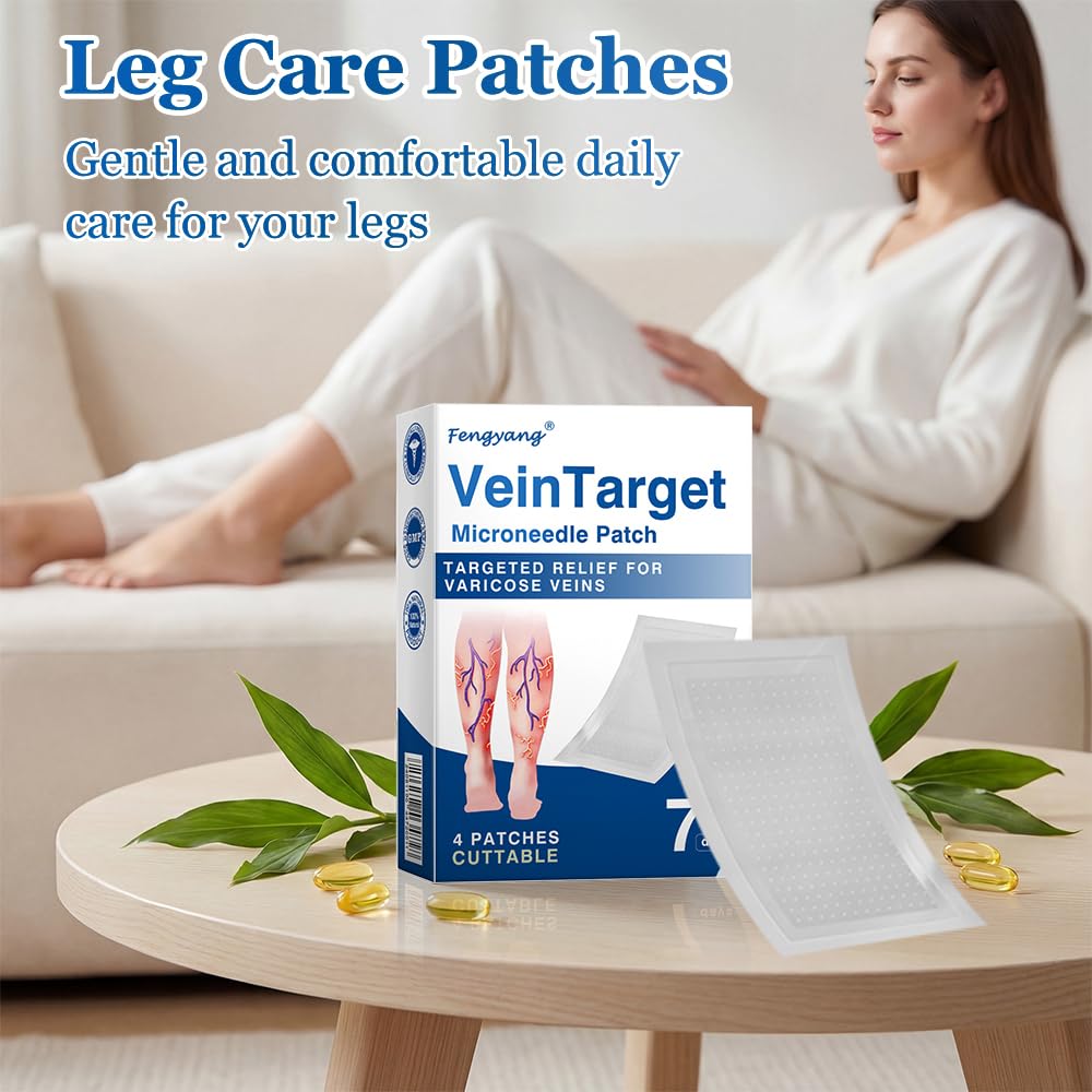 Fengyang® VeinTarget Microdarts Patch, plastry terapeutyczne żylne, usuwanie pająków naczyniowych, poprawia krążenie krwi, dla każdego rodzaju skóry