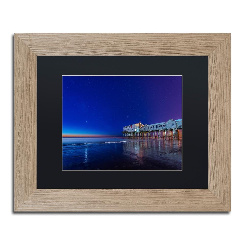 Lights of Dawn by Michael Blanchette Photography, Black Matte, Birch Frame Original Artwork, 11x14"
