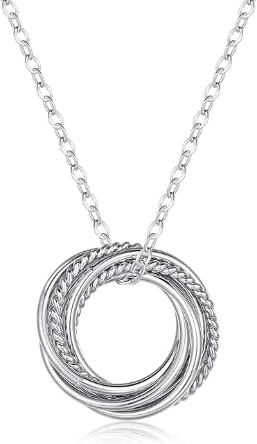 LYTOPTOP Birthday Gifts for Her, 30th 40th 50th 60th 70th Birthday Gifts for Women - Sterling Silver Birthday Necklaces Jewellery Present for Best Friend Daughter Mum, with Gift Box & Greeting Card