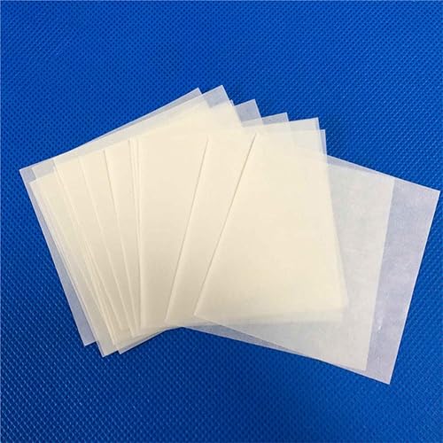 Papel de pesaje de 500 piezas, papel de pesaje de muestras de laboratorio de 4 x 4 pulgadas, antiadherente, antiadherente, de alto brillo para