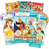 Elena of Avalor Imagine Ink Coloring Book Super Set ~ 3 No Mess Magic Ink Activity Books Featuring Elena of Avalor, Tsum Tsum, and Nella The Princess Knight with Over 300 Stickers