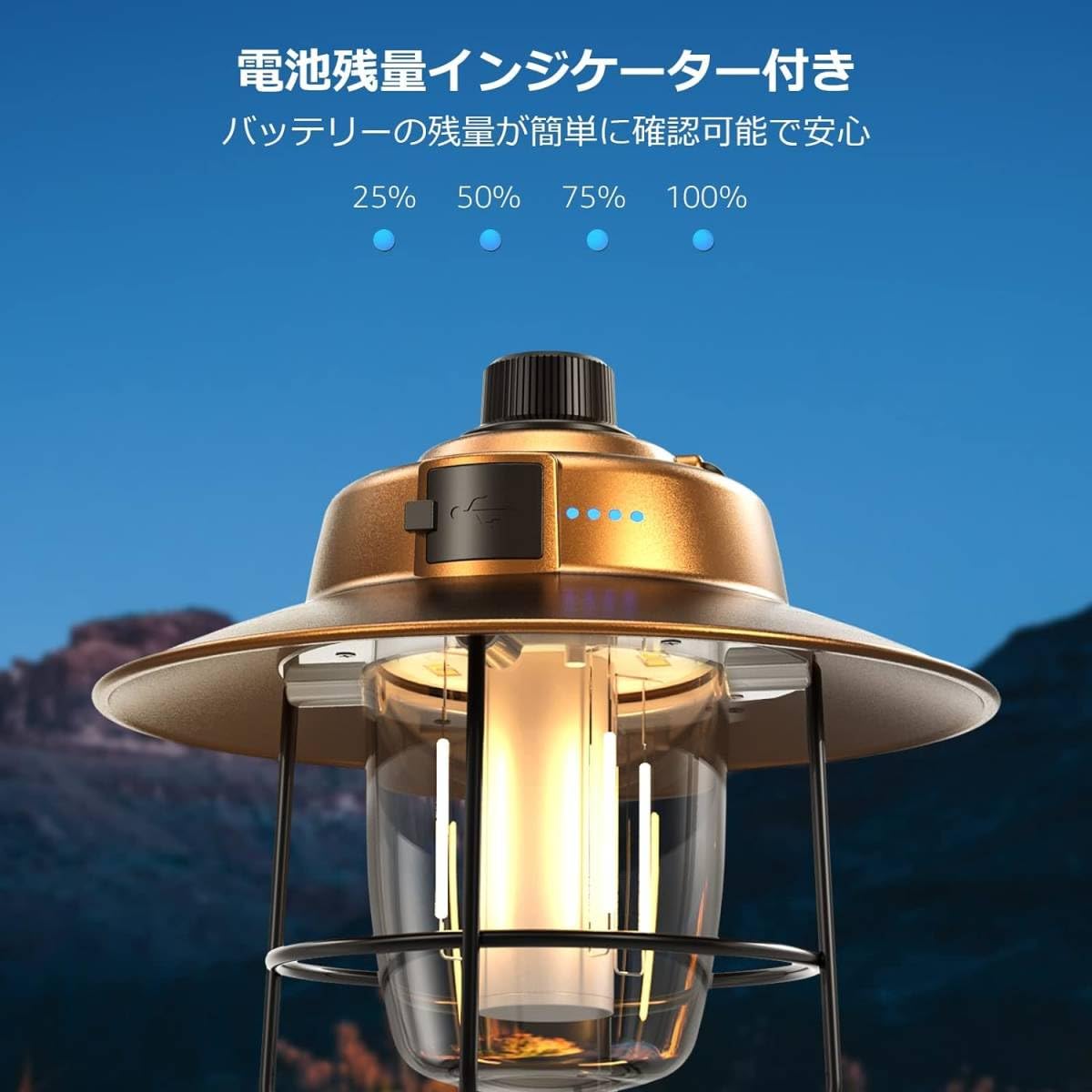 Amazon.co.jp: Lepro ランタン USB充電式 レトロ LEDランタン