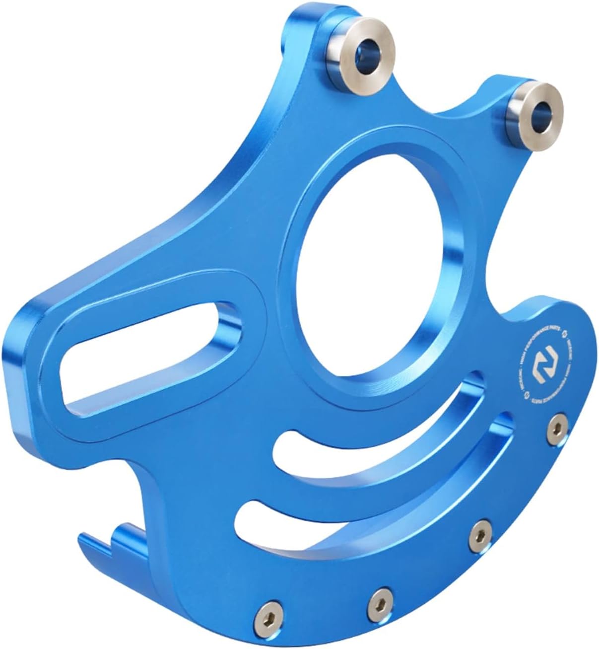 NICECNC Rear Caliper Bracket Disc Brake Guard 11mm Aluminum Compatible with Yamaha YFZ450R 2009 2010 2011 2012 2013-2023, YFZ450RSE 2017 2018 2019 2020 2021 2022 2023, See Fitments Blue