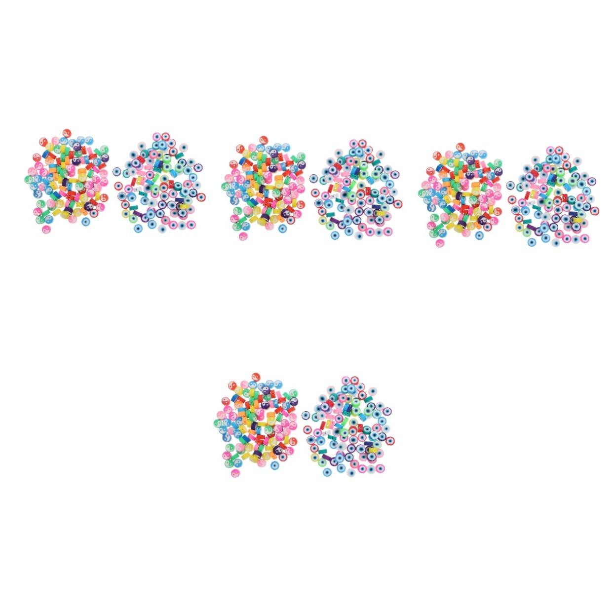 Uonlytech Kit Abalorios De Arcilla Polimérica Para Joyería Diy Accesorios Para Pulseras Y Collares Para Manualidades 200 Piezas*4