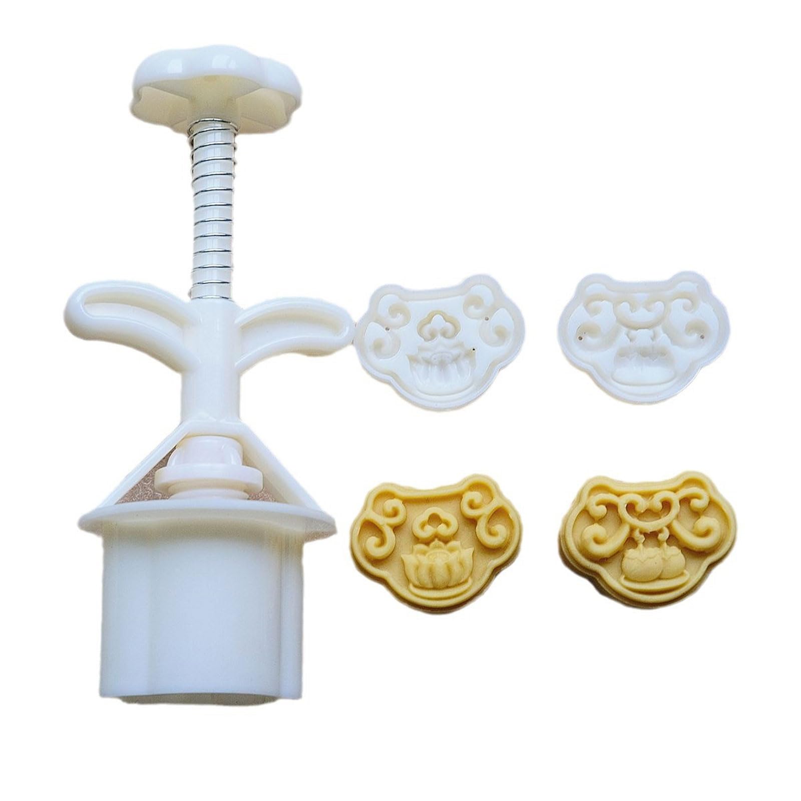 Elnwnnkc Ornament/Toasts Cakes Molds MidAutumn Festival Cakes Maker Cookie Stamp Hand Pressure Bakings Tool Maker