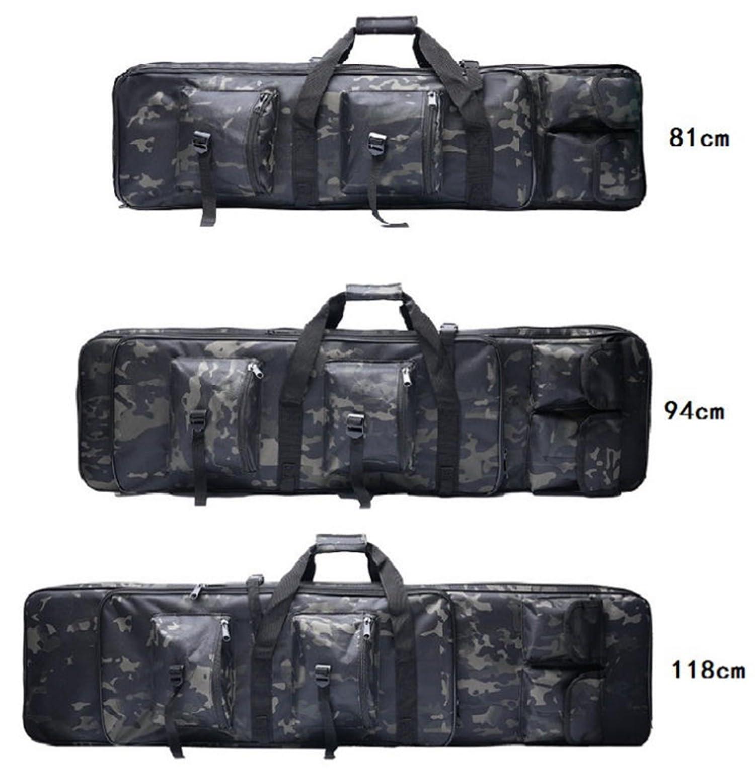 Bolsa para Rifle, Funda para Armas Largas, Airsoft Funda Escopeta Porta Caza Almacenar O Transportar Rifles 600D Tela Oxford Impermeable Bolsa Táctica De Escopeta C,118cm