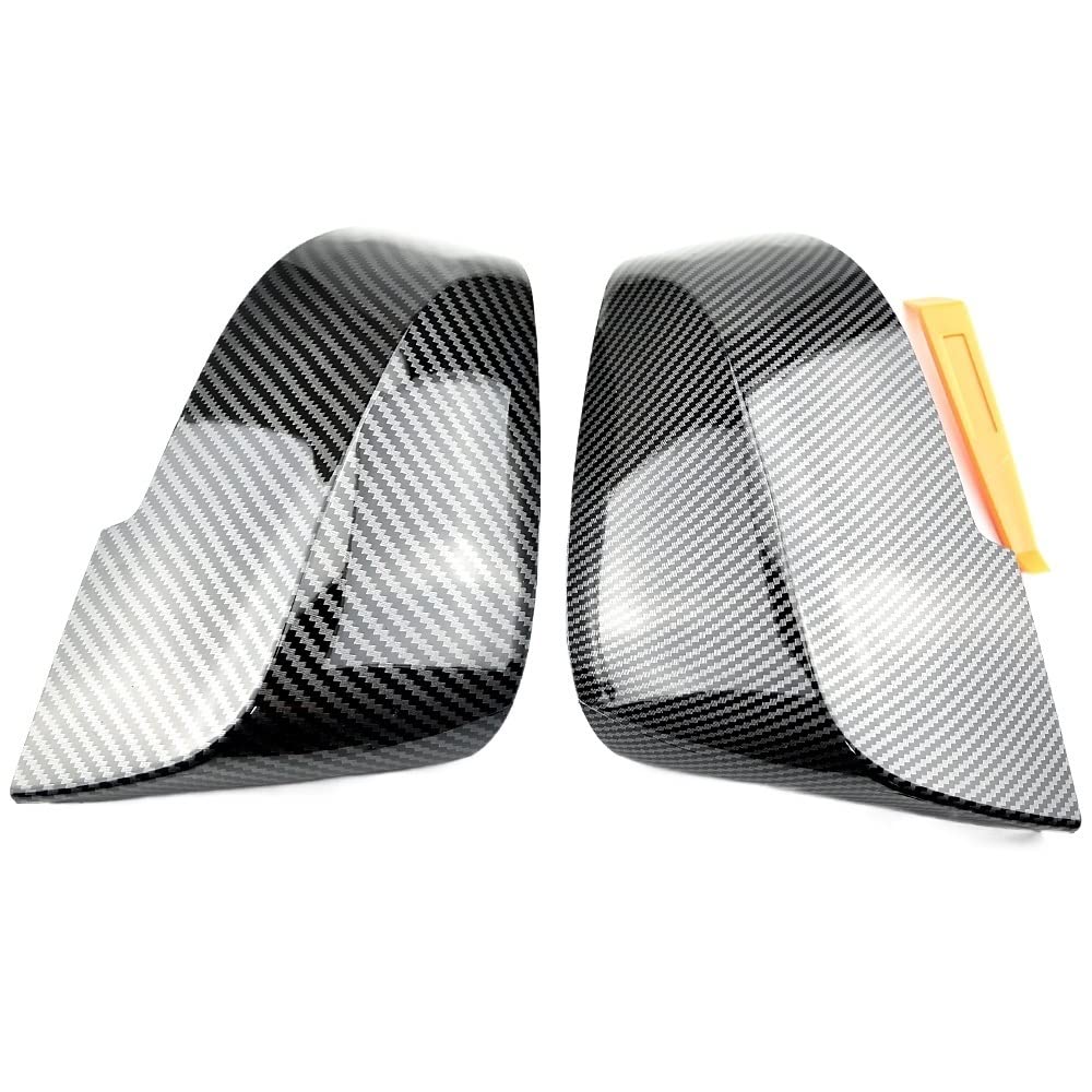 Car rearview mirror cover Carbon Fiber Abs Side Rearview Mirror Cap Cover Trim Fit For Bmw 3 4 Series Gt F30 F31 F32 F33 F34 F36 2013-2018 Auto Accessories Mirror protective cover (Color : Carbon fib