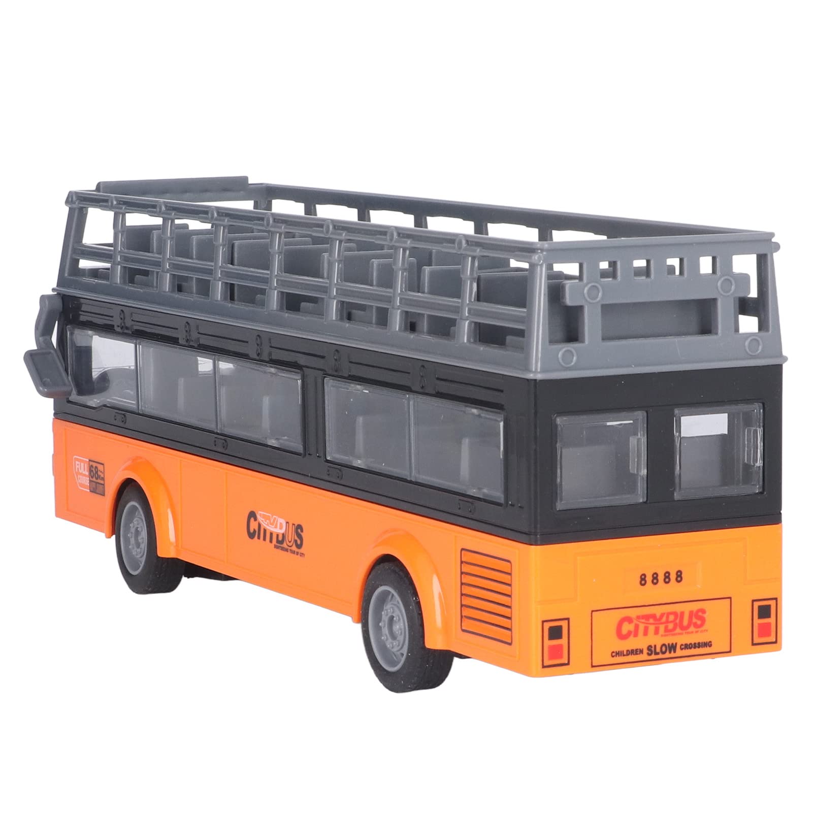 Giocattolo Telecomandato per Autobus RC con Design Anti-collisione Asse Singolo Leva Idraulica Cabina Alta Simulazione per Bambini Dai 3 Anni in su (QH204 9 Autobus turistico)